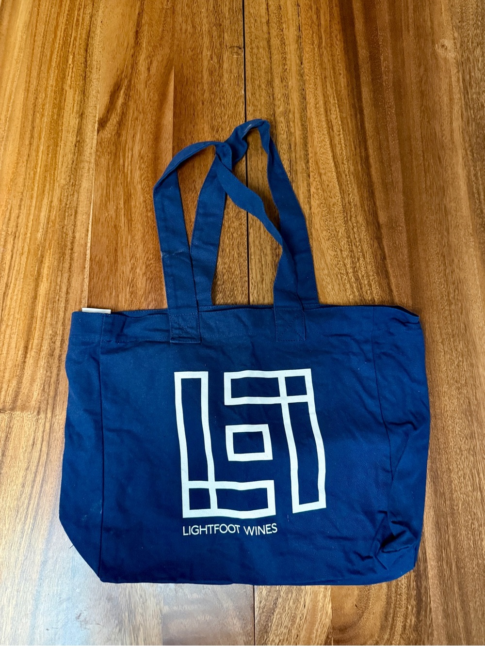 Navy Canvas Tote Bag for Lightfoot Wines